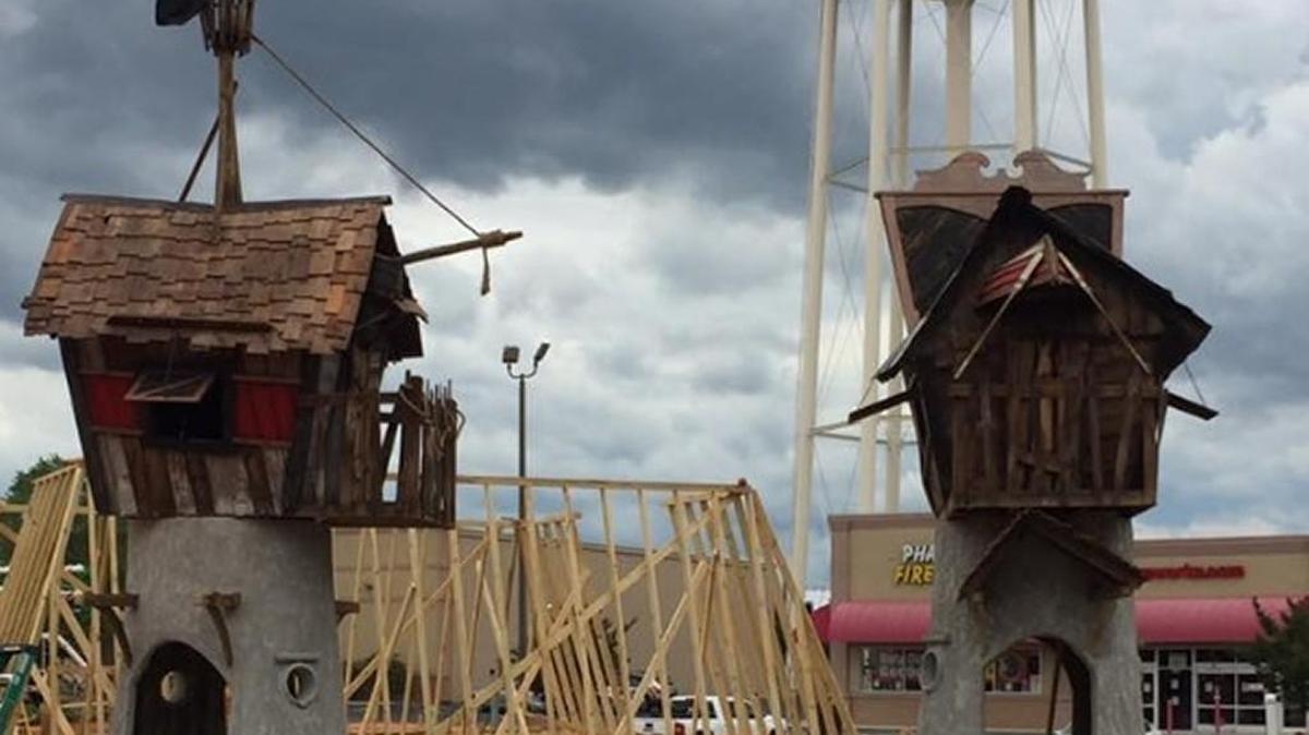 This photo from the High Seas Miniature Golf Facebook page shows workers at the course site at 10001 Charlotte Highway in Fort Mill.