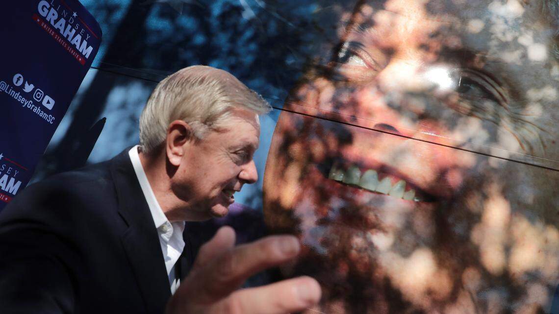 ‘That can’t happen.’ At Rock Hill rally, Graham warns of doom if he loses reelection
