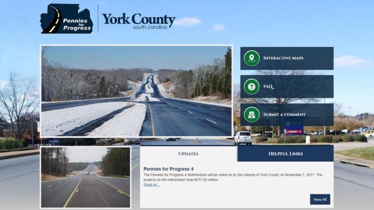 York County has launched a new Pennies for Progress website.