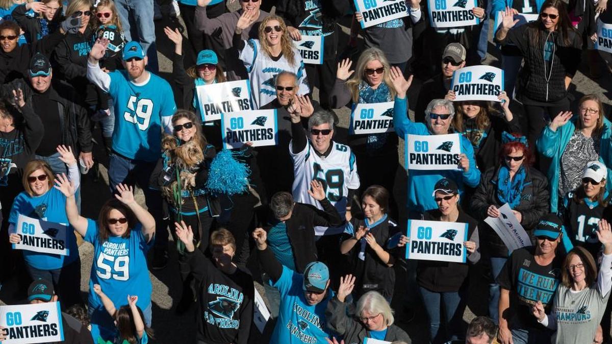 Fort Mill held its "Dab on Main" event Saturday to show support for the Carolina Panthers on their way to Super Bowl 50.
