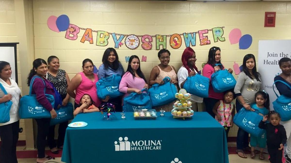 Molina employees will be providing free diaper bags and refreshments during baby shower Friday