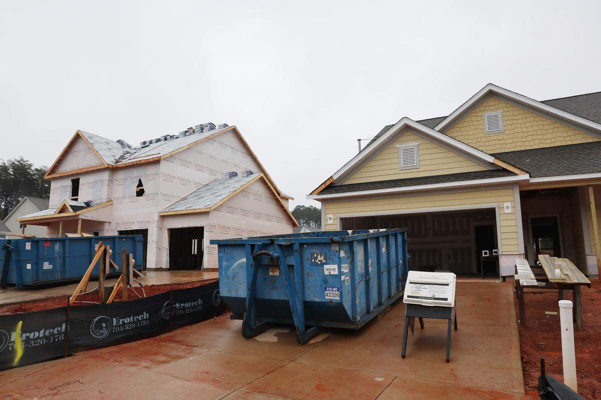 Homes are under construction in the Edgewood area of Lancaster County. York, Lancaster and Chester counties account for more than 17% of homes sales in a 16-county Charlotte region so far this year.