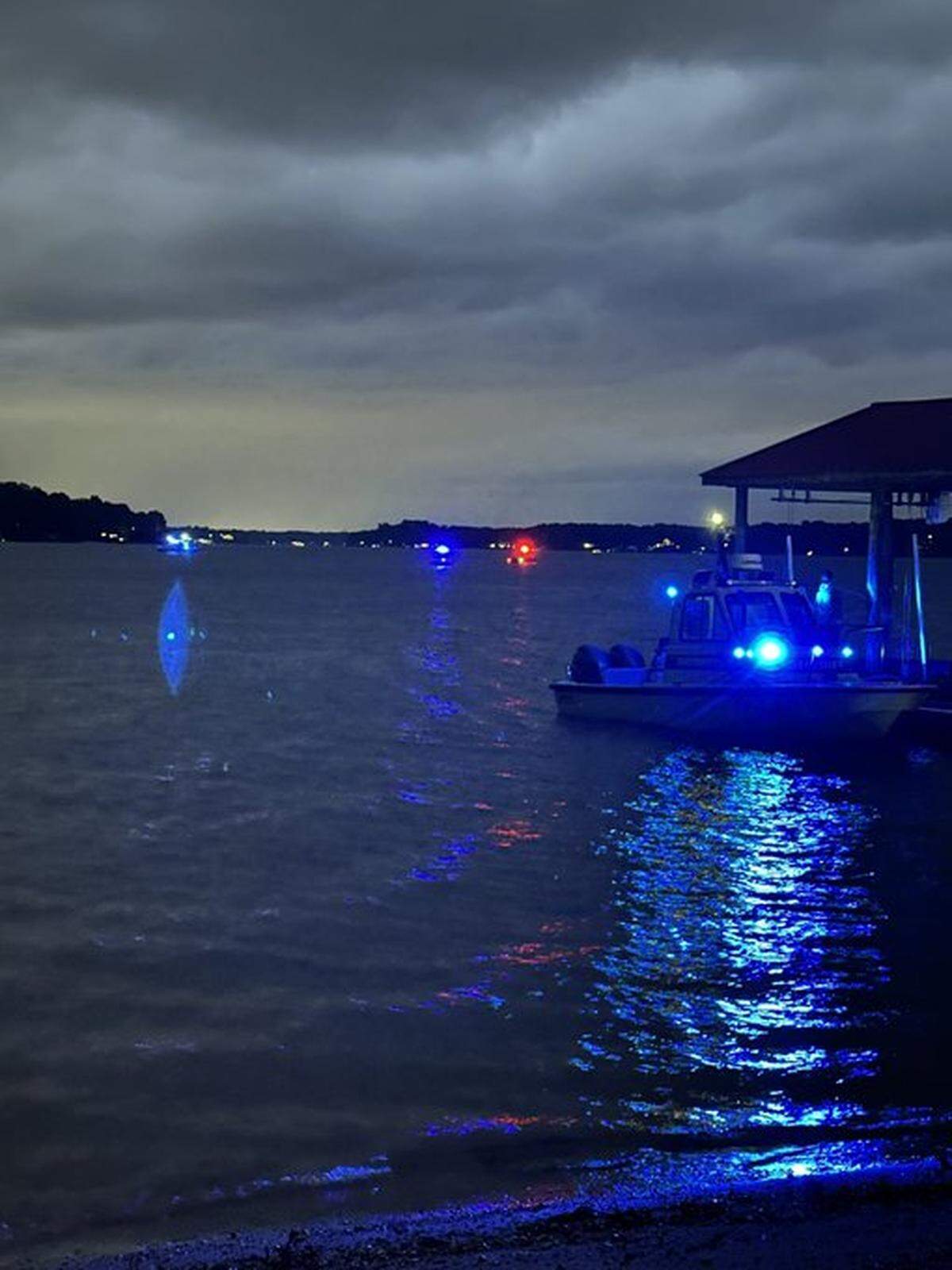 South Carolina officials search for a missing swimmer Sunday Sept. 15, 2024.