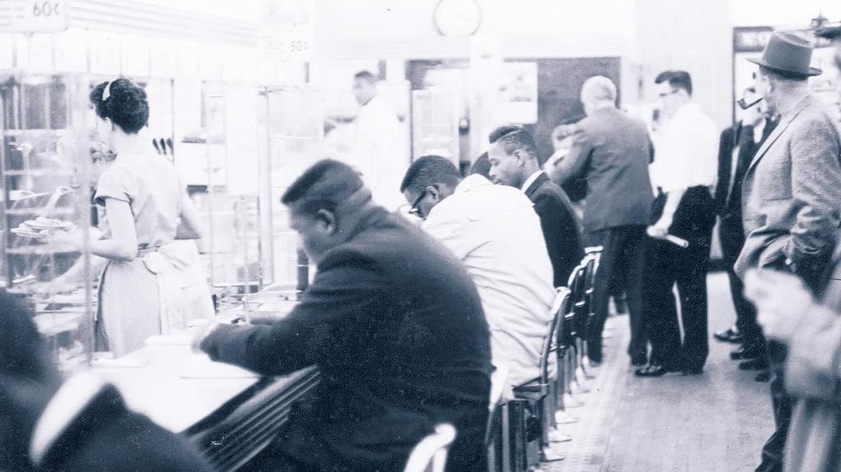 This February 1960 photo shows people taking part in a civil rights sit-in protest at the lunch counter in McCrory’s in Rock Hill. A year later, the Friendship Nine launched the “jail, no bail” strategy at the same place. They were quickly arrested and then convicted trespassing and breach of peace. They opted for a month’s hard labor on a prison farm rather than allow bail or a fine to be posted for them by civil rights groups.