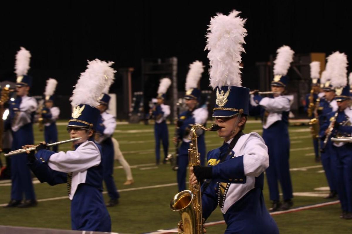 This Herald file photo shows Fort Mill marching during a national Bands of America competition.