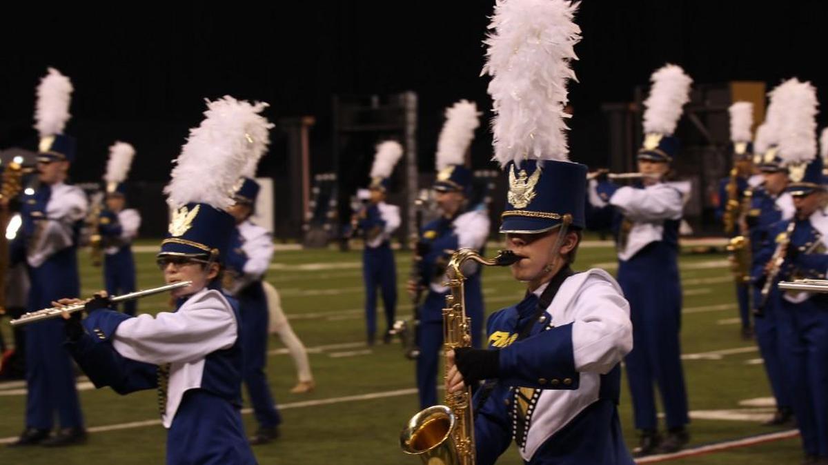 This Herald file photo shows Fort Mill marching during a national Bands of America competition.