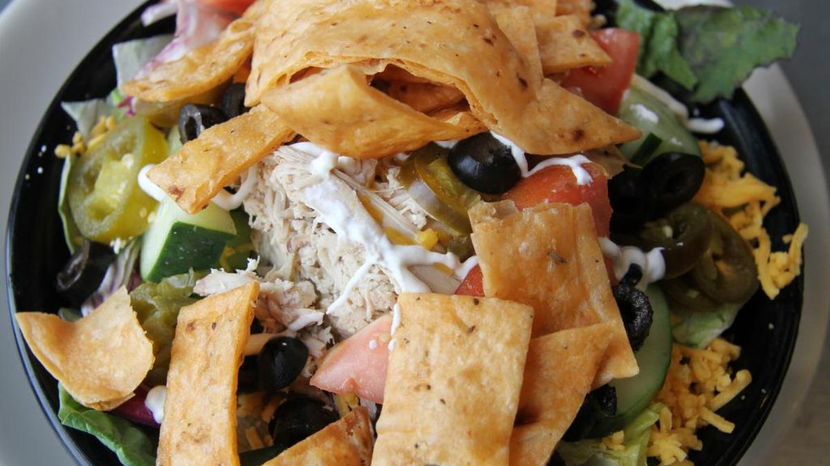 Rotisserie Chix Salad is one of several menu options at The Roasting Company in Rock Hill.