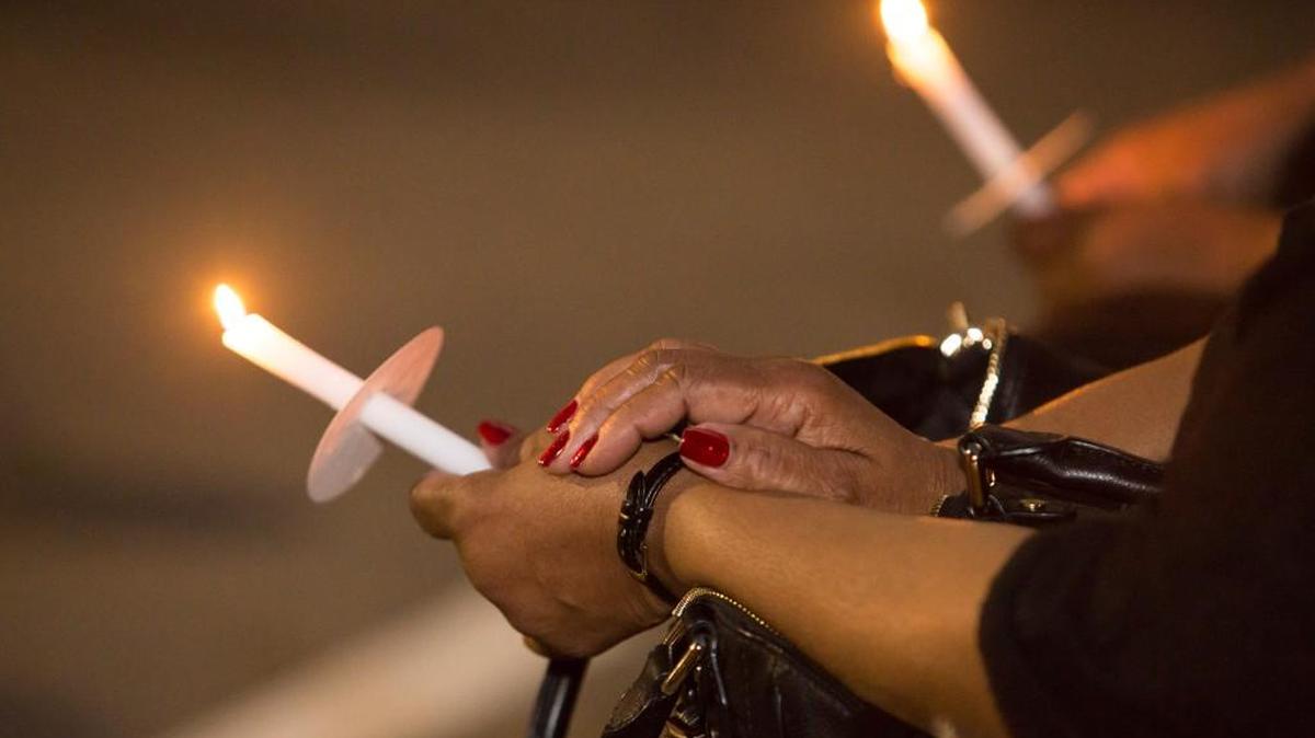 The York County Coroner's Office holds a candlelight vigil to honor those lost in violent crimes in York County.