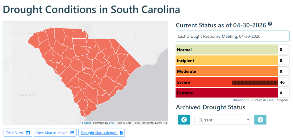 South Carolina upgraded again to severe statewide drought | Rock Hill ...
