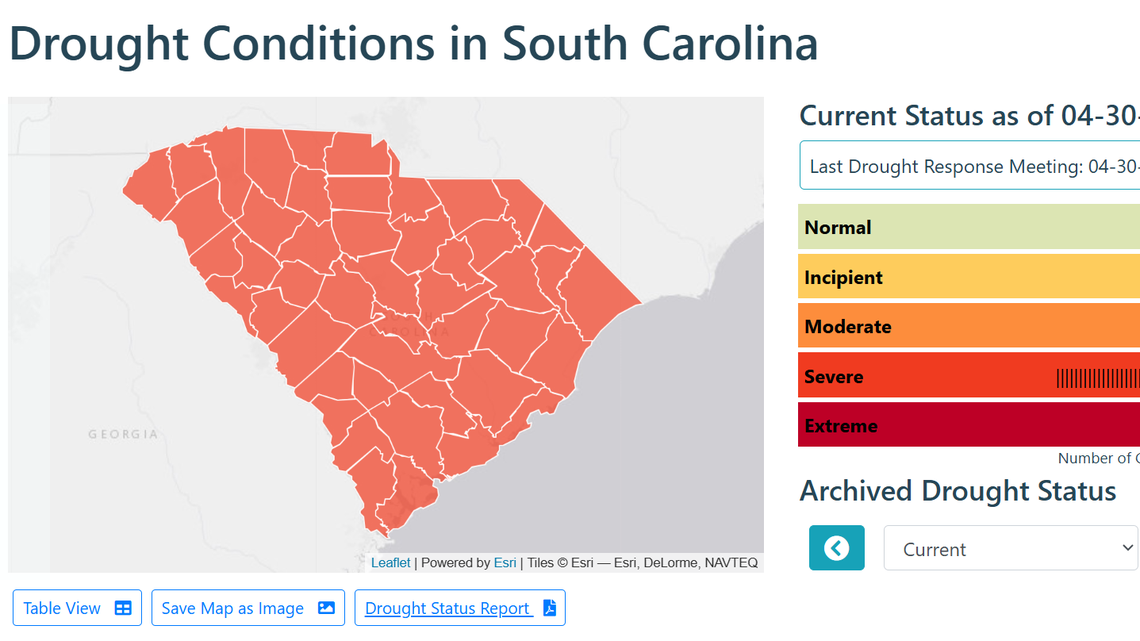 Rock Hill region, and all of SC, moves into severe drought as conditions worsen