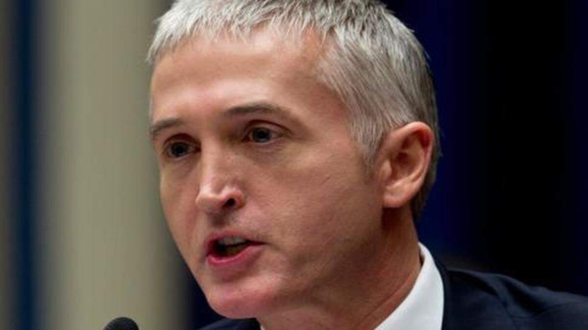 
House Oversight and Government Reform Committee member Rep. Trey Gowdy, R-S.C., speaks on Capitol Hill in Washington, Thursday, Feb. 16, 2012, during the committee's hearing: "Lines Crossed: Separation of Church and State. Has the Obama Administration Trampled on Freedom of Religion & Freedom of Conscience."
