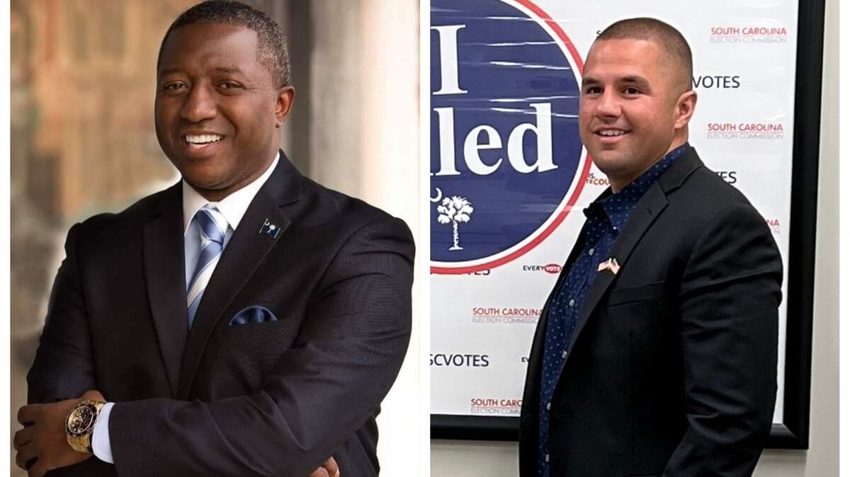 Candidates William “Bump” Roddey and Jonathan Moreno