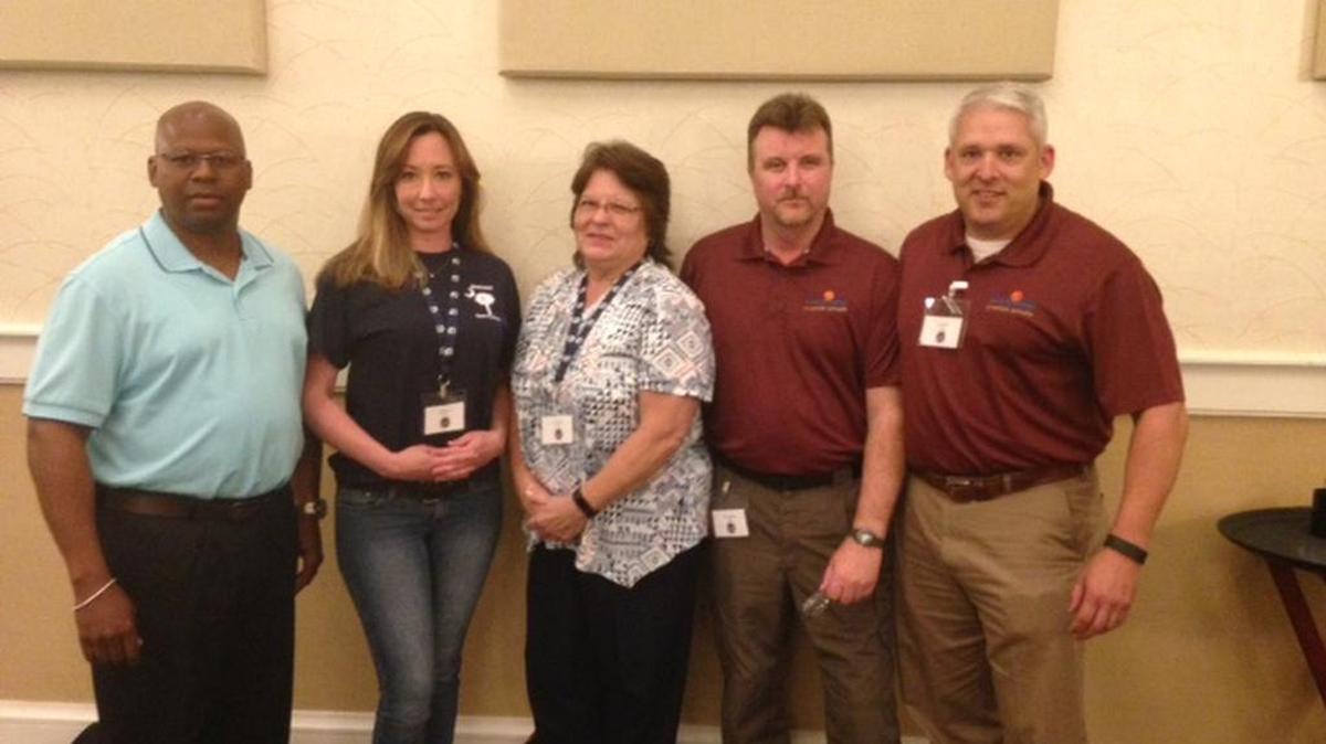 Members of the York County Veterans Service Office staff, from left, Darrin Jenkins, Robbie Mackey, Debbie Hubbard, Chris Hoagland and Joe Medlin.