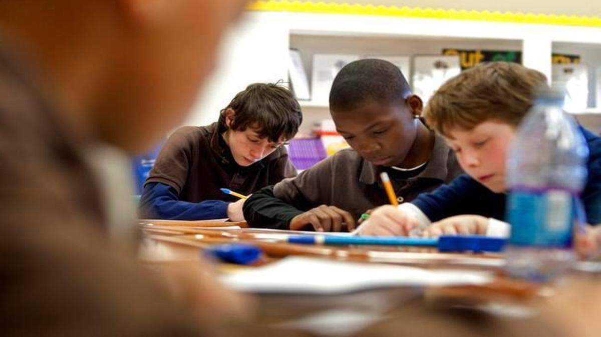 
Spartanburg Charter School sixth-graders work on a math problem in this 2011 file photo. 
