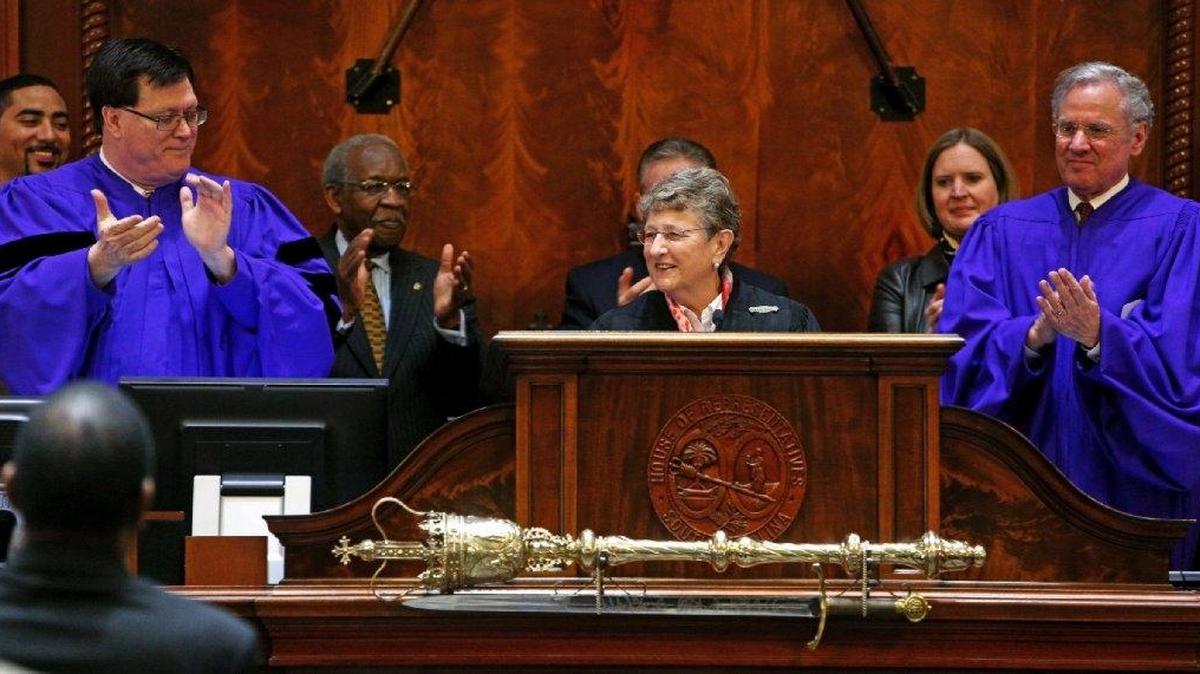 
S.C. Supreme Court chief justice Jean Toal during her State of the Judiciary speech in February.

