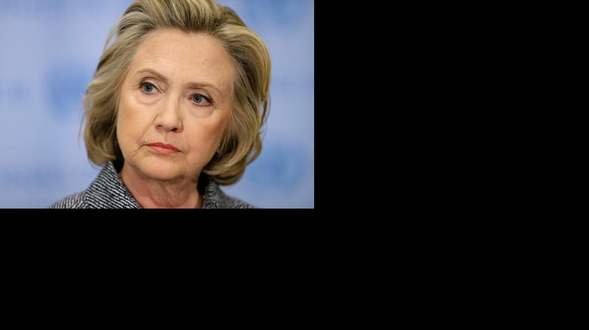
FILE - In this March 10, 2015 file photo, Hillary Rodham Clinton listens during a news conference at United Nations headquarters.
