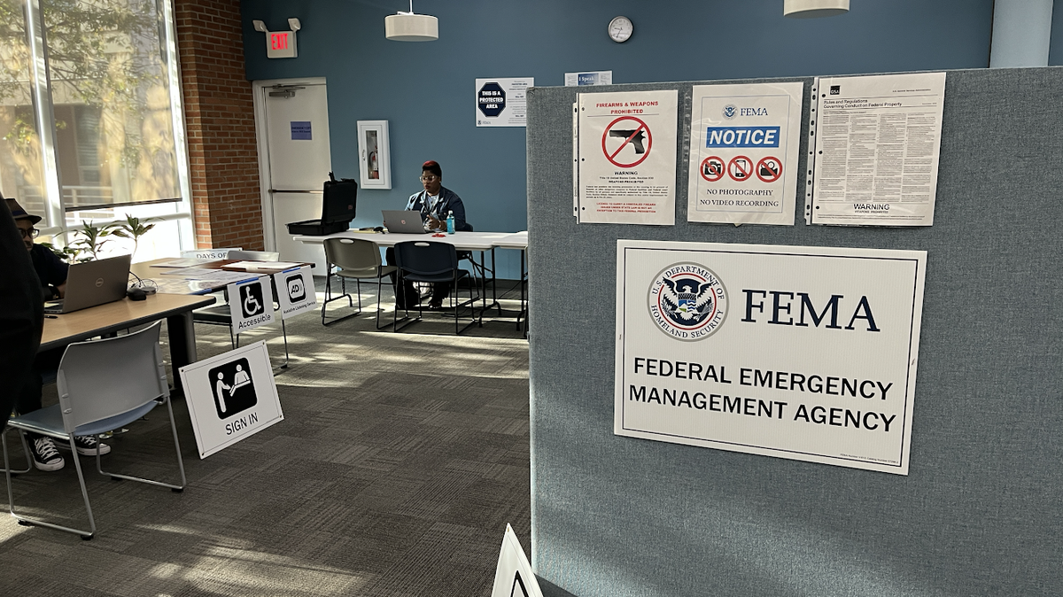 FEMA opened a York County, South Carolina disaster recover center for people with Helene storm damage on Oct. 31, 2024.