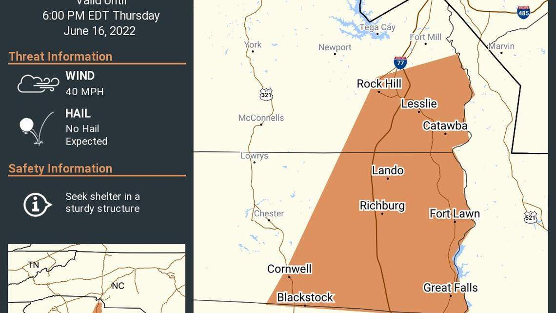 Weather, Storm, power outages in York, Chester, Lancaster SC | Rock