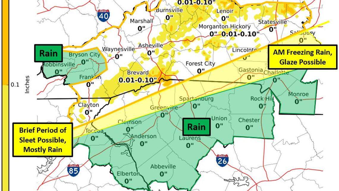 Will York, Lancaster, Chester see sleet, freezing rain, ice or a snow flurry? Maybe