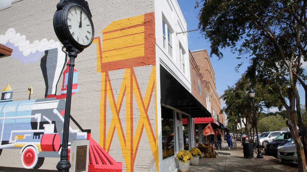 Nine new businesses have opened in downtown Clover, shown here, since the start of last year. Now building permits are issued for two restaurants, The Cattle Car and King of Fire.