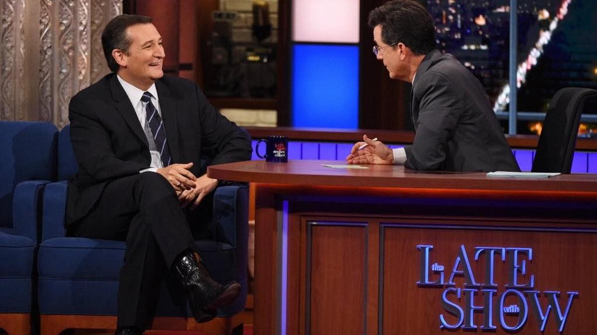 
Republican presidential candidate Ted Cruz recently appeared on “The Late Show with Stephen Colbert.”
