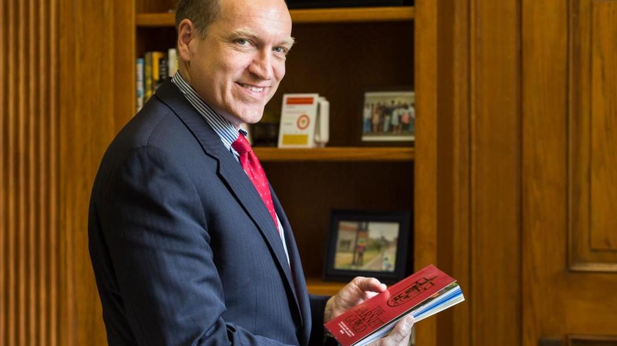 Winthrop University President Dan Mahony has been well received at the school and throughout the community since taking over the reins in July.