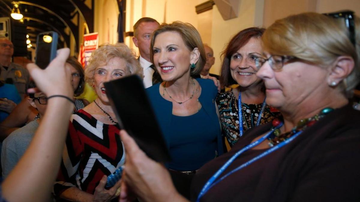
GOP presidential hopeful Carly Fiorina spoke at McBryde Hall at Winthrop University in Rock Hill on Wednesday. 

