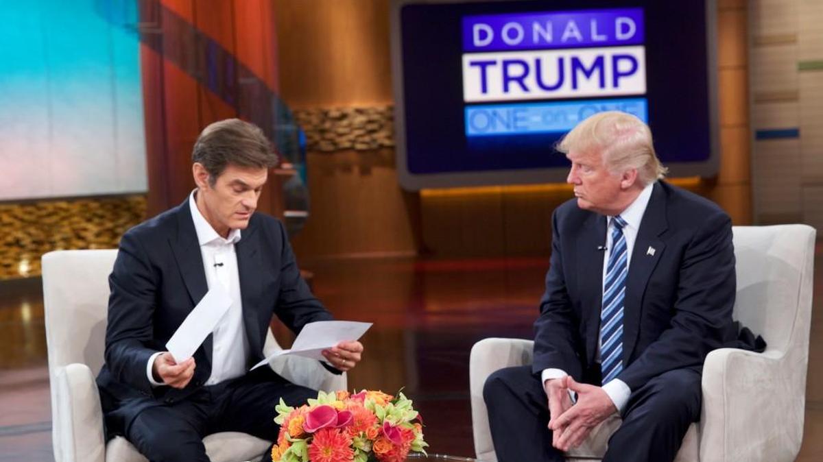 Donald Trump appeared Thursday on “The Dr. Oz Show,” hosted by Dr. Mehmet Oz, and produced a one-page summary of a physical exam – by none other than Dr. Bornstein – that showed him to be in decent physical shape.