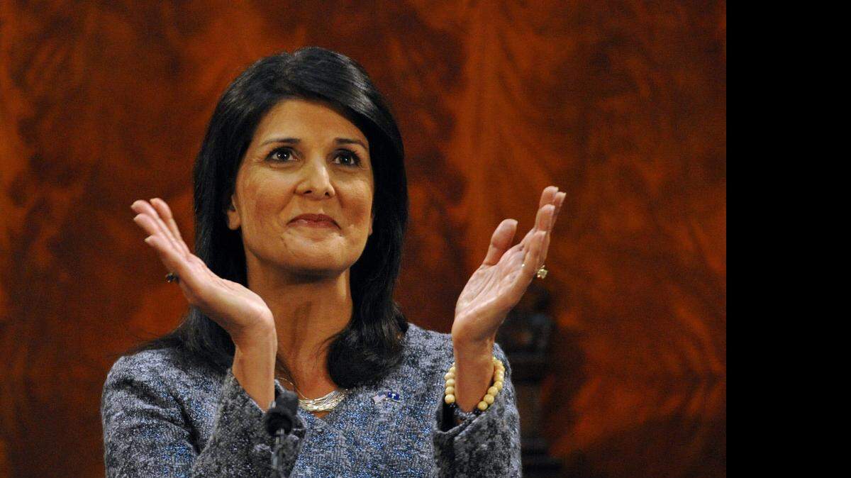 
South Carolina Gov. Nikki Haley.
