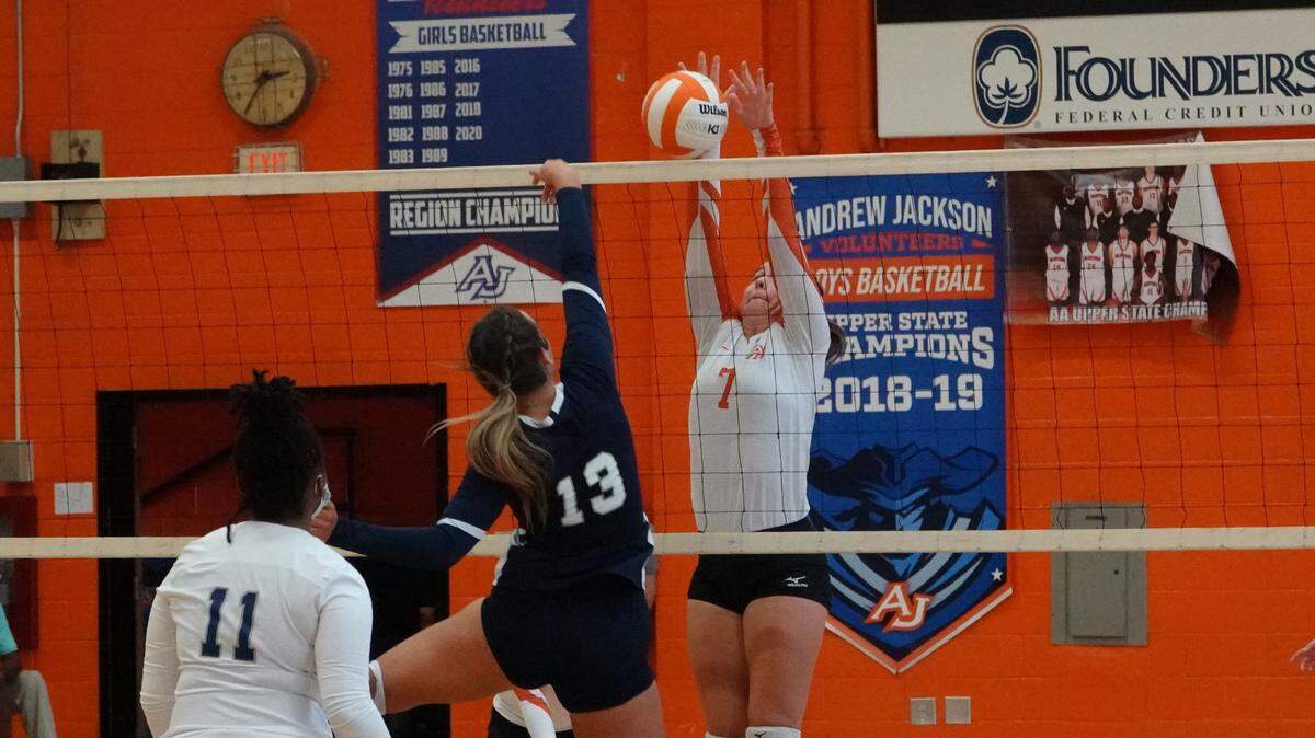 Caroline Hammond of the Andrew Jackson volleyball team has been voted as The Herald’s high school fall sports Athlete of the Week. The poll opened Monday, Oct. 4.