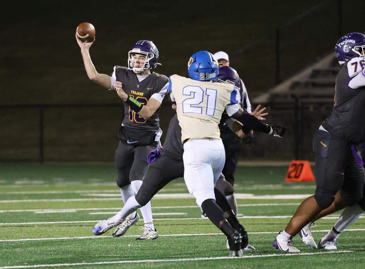 Northwestern’s Finley Polk passes the ball Friday, Nov. 22, 2024 in Rock Hill, S.C.