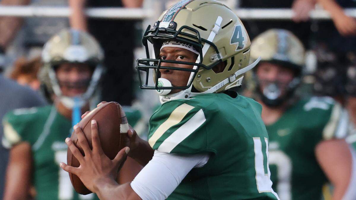 Fort Mill’s Davin Latimer looks for an opening