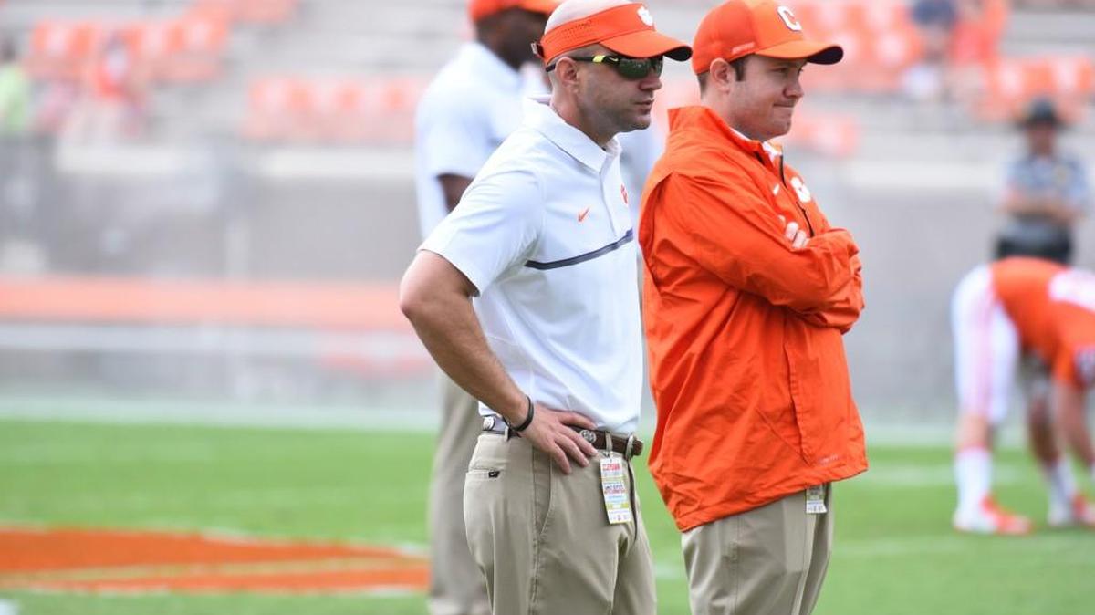 Kyle Richardson is prevented from actually coaching players in his role as a Clemson football offensive assistant. He’s heavily involved in breaking down opposing teams’ defensive tendencies and helping co-offensive coordinators Tony Elliott and Jeff Scott develop a game plan each week.