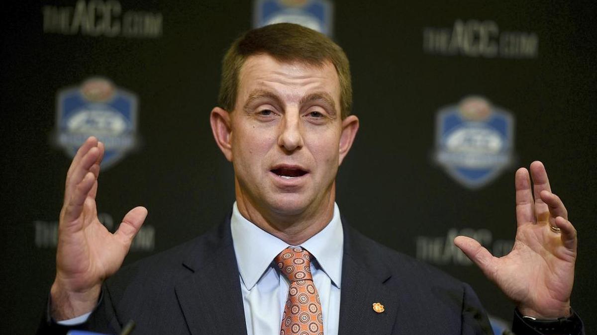 Clemson (and coach Dabo Swinney) will face Alabama for a third consecutive playoff, this one Jan. 1 in New Orleans.