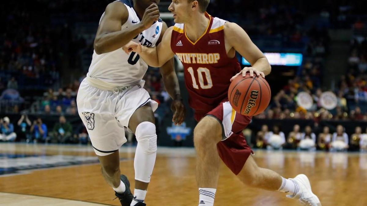 Winthrop's Anders Broman (10) is the Eagles’ second-leading returning scorer from the 2016-17 NCAA Tournament team.