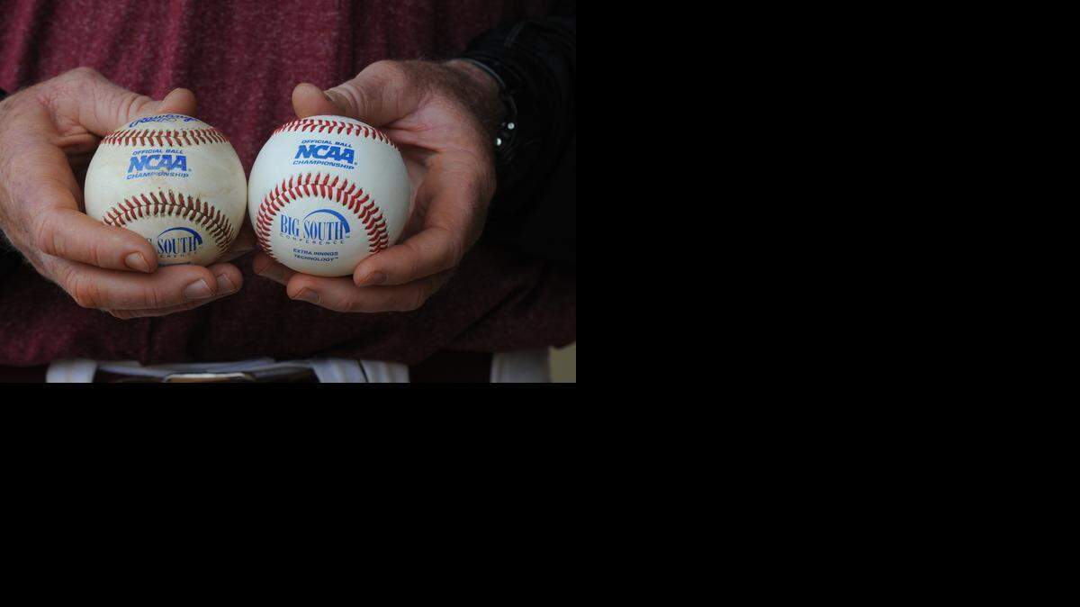 
Can you tell which baseball is the new one being used by college teams this season? (Hint: it’s the one on the left)
