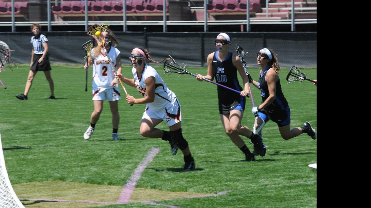 
Winthrop’s Jenna Kasmarik topped the 70-goal mark Tuesday. She leads NCAA Division I women’s lacrosse in goals.
