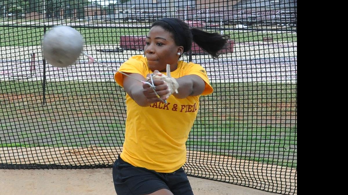 
Only one American state allows the hammer throw in high school track and field and it’s coincidentally Marthaline Cooper’s home state of Rhode Island. Cooper, the Winthrop sophomore standout, is competing this week in the NCAA championships in Oregon.
