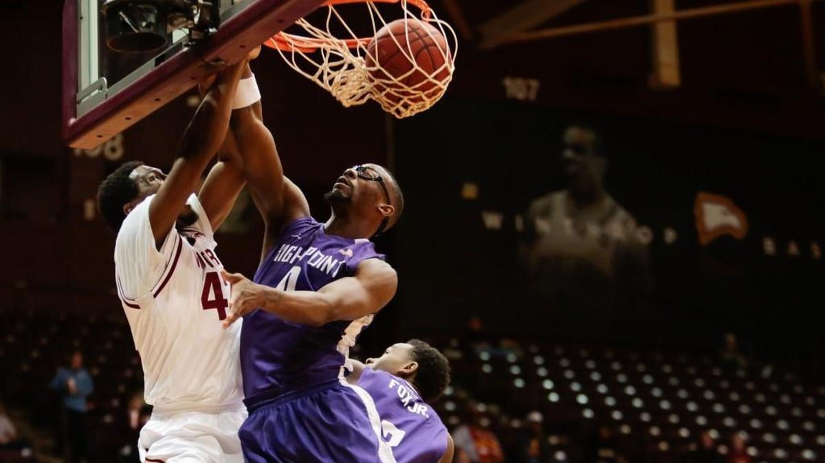 Joshua Davenport’s slam over High Point star John Brown was one of the highlights from Winthrop’s 20-point win on national TV last year in Rock Hill. The Eagles need to recreate the energy and fun that propelled them against High Point on Thursday night against UNC Asheville.