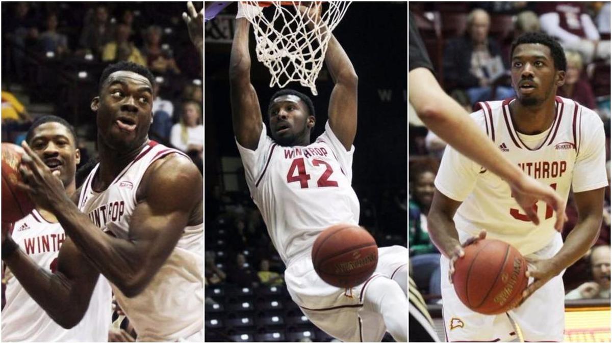 Duby Okeke, Josh Davenport and Tevin Prescott are three of the numerous upperclassmen on Winthrop’s roster, which could be a big advantage in Big South Conference play.
