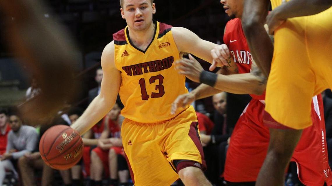 Sophomore Bjorn Broman is 11 for 18 from 3-point range in Winthrop’s three Big South Conference games.