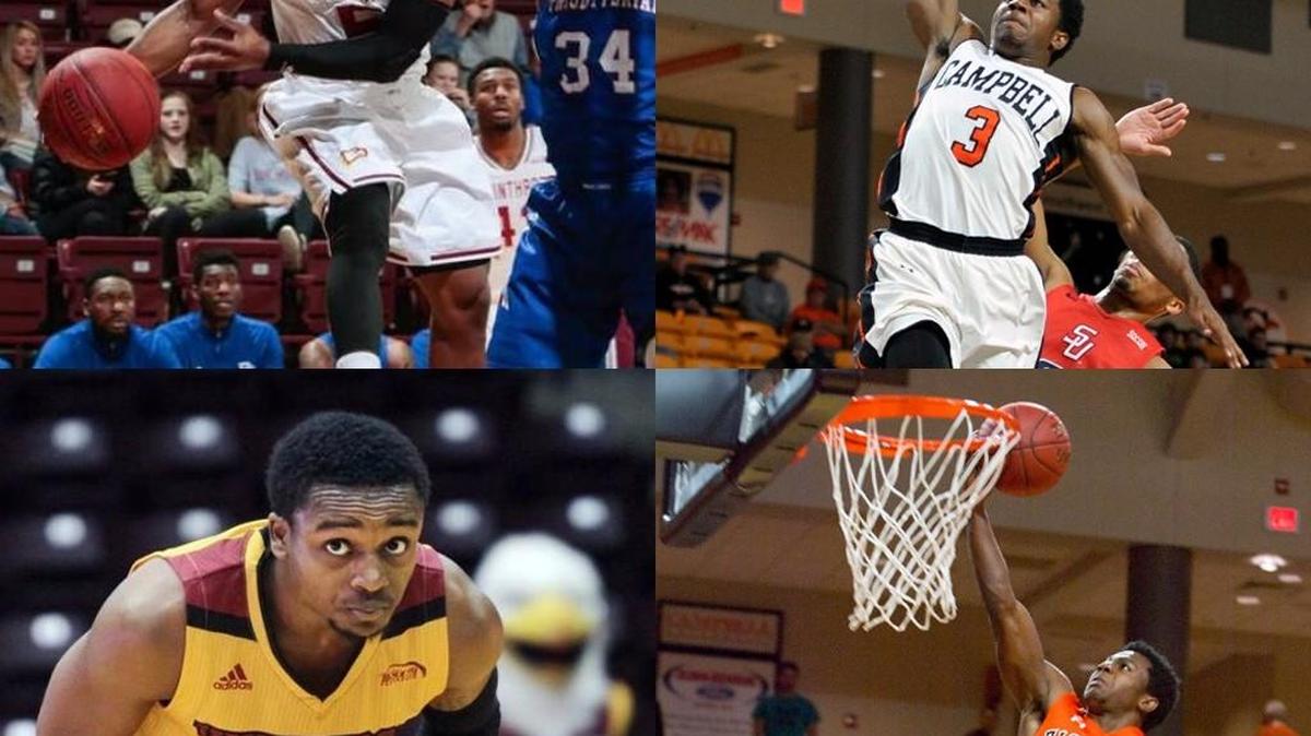 Keon Johnson (left) and Chris Clemons are the two best scorers in the Big South Conference. They face off Saturday, Jan. 13 at noon.