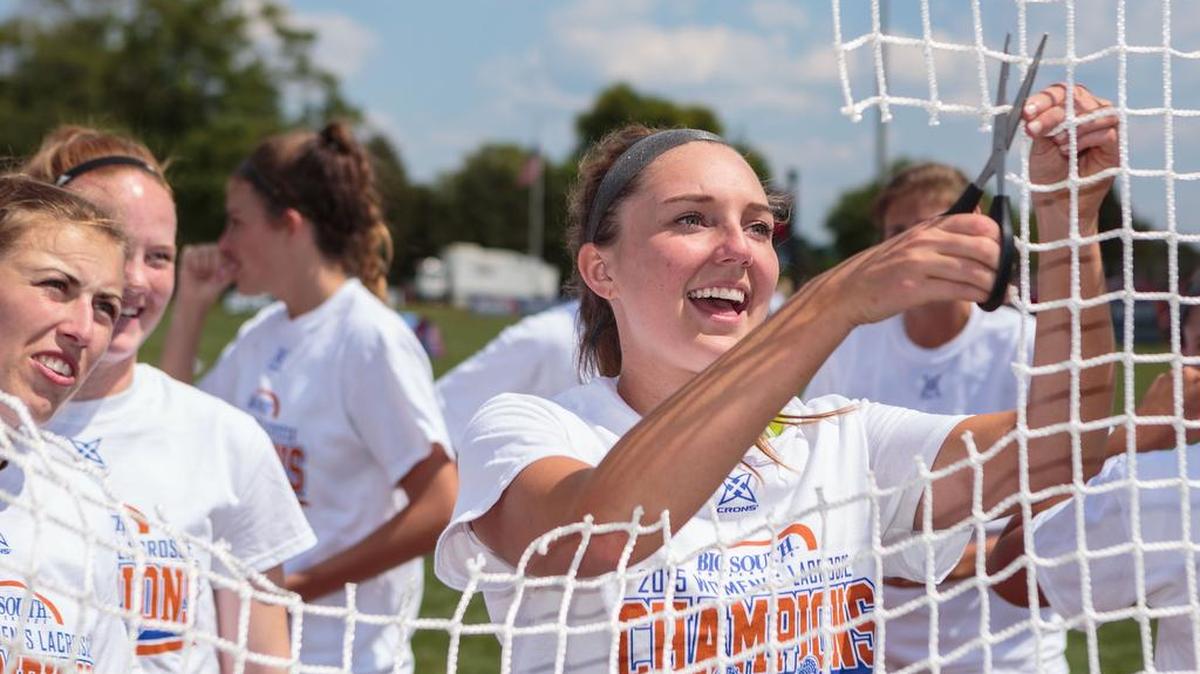Winthrop cut down the nets last season after beating Liberty to win the 2015 Big South lacrosse championship.