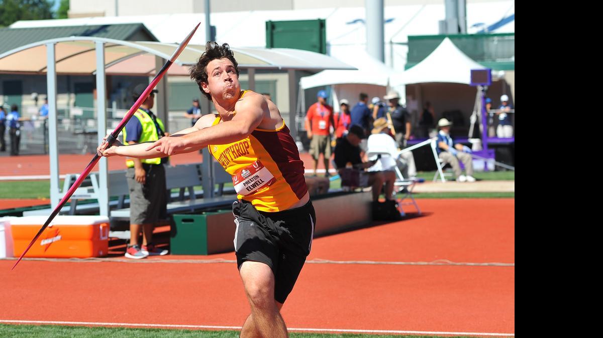 
At 6-foot-3, 207 pounds, Winthrop freshman Preston Elwell is poised to become a throwing force in the Big South Conference, according to Eagles head coach Ben Paxton.
