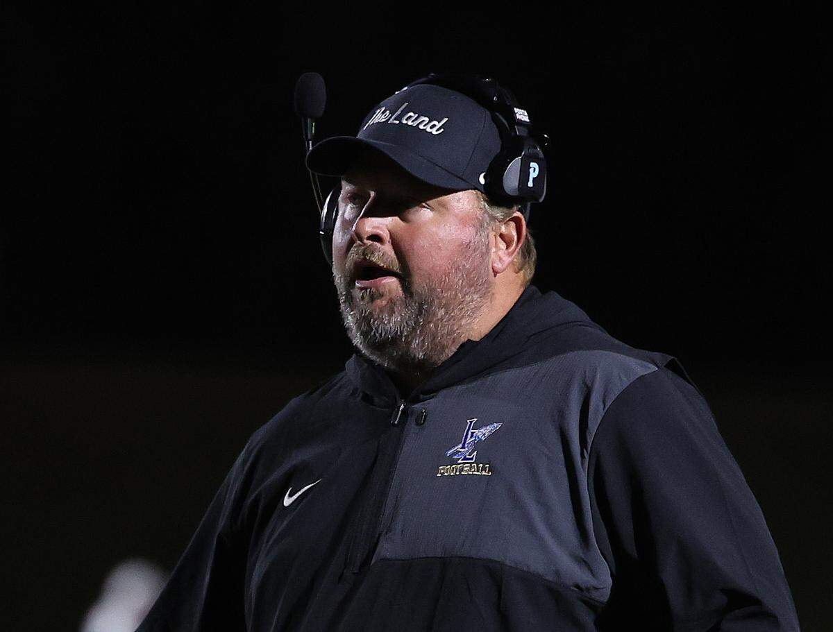 Indian Land High School head football coach Adam Hastings watches his team play Friday against Fort Mill.