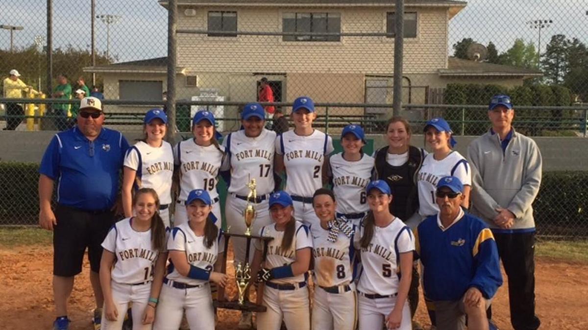 The Fort Mill softball team won the Azalea Invitational in Summerville, beating Summerville 2-1 in the championship game.