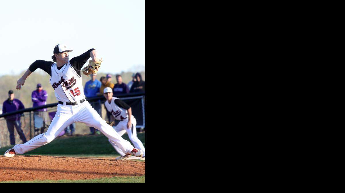 Rock Hill’s Will Reid throws a pitch.