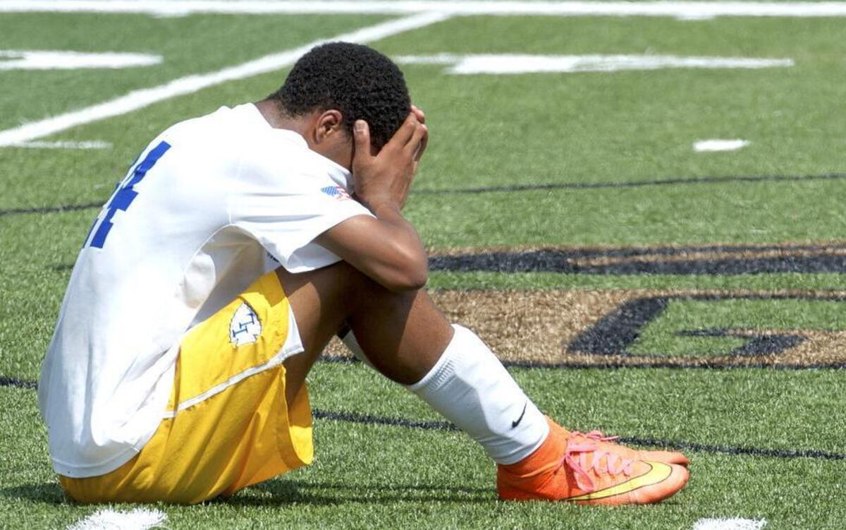 
Emotion overcame Indian Land senior Justin Penn at the final whistle of the Warriors’ 4-1 3A boys’ soccer state title game loss to Academic Magnet on Saturday.
