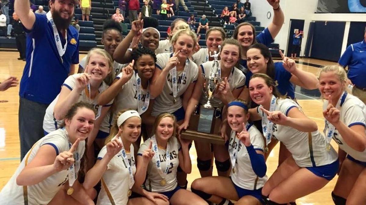 Lewisville dropped the first set but beat Branchville in the next three to take the 1A volleyball state title Saturday.
