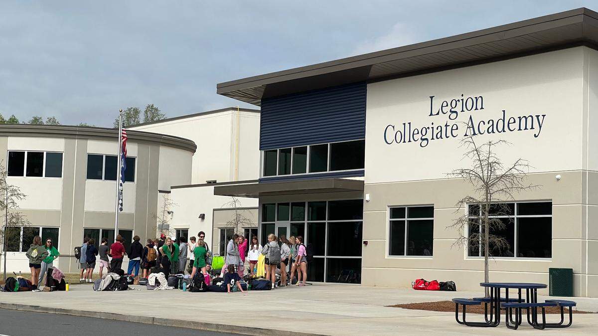 Legion Collegiate Academy is located at 3090 Long Meadow Road, just off S.C. Highway 901.